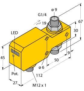 Turck FCI-D10A4P-ARX-H1140 FCI-D10A4P-ARX-H1140 Turck - FCI-D10A4P-ARX-H1140 Flow Monitoring, Inline Sensor with Integrated Processor FCI-D10A4P-ARX-H1140 on Powermatic Associates