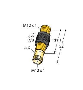 Turck BI3U-S12-VP6X-H1141 BI3U-S12-VP6X-H1141 Turck - BI3U-S12-VP6X-H1141 Inductive Sensor BI3U-S12-VP6X-H1141 on Powermatic Associates