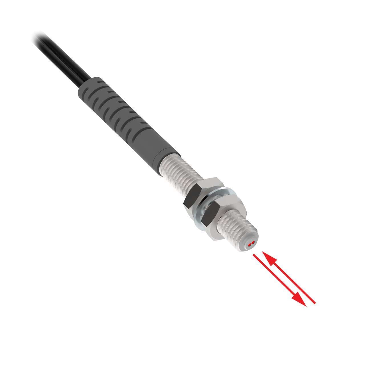 Banner PBT26U-VL Plastic Fiber, Diffuse Reflective; Core Dia.: 0.5 mm; Fiber Length 2 m; Thread M3; Flex Relief; Free Cut; Vantage Line PBT26U-VL on Powermatic Associates