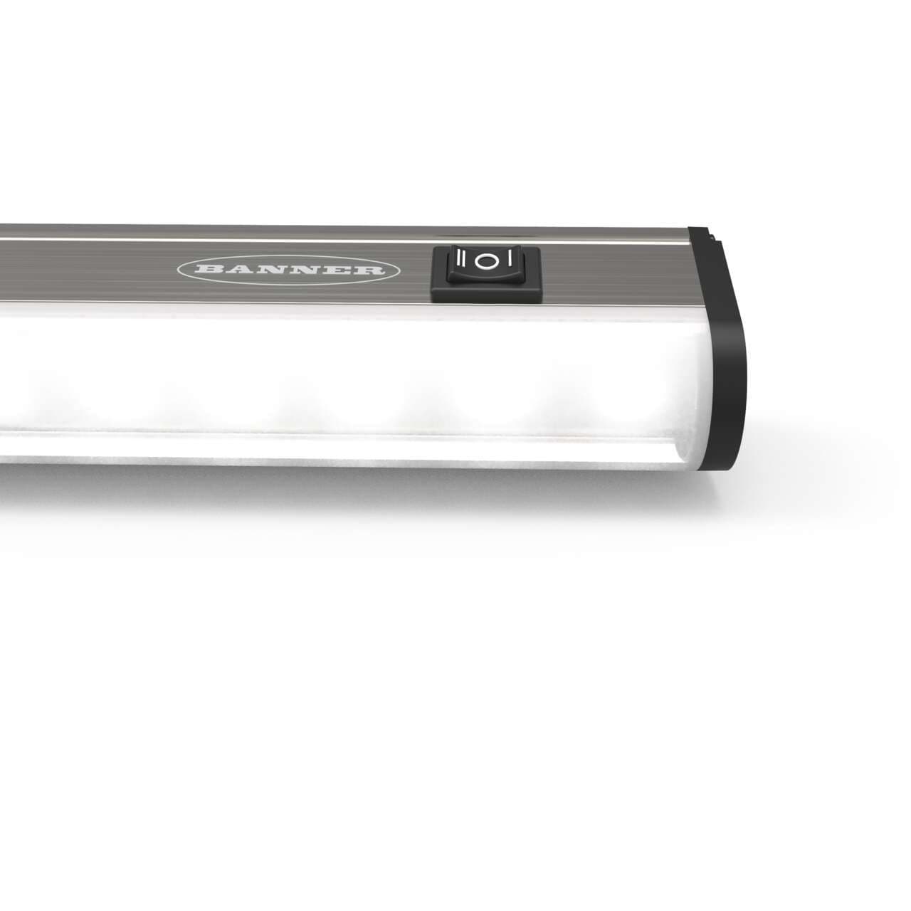 Banner WLB32ZC850QMB WLB32 Work Light Bar; No Switch; Length: 850 mm; Voltage: 90-264 V ac; Environmental Rating: IP50; Color: White; Cascadable; QD - Includes Type B Power Cord; Diffuse Window WLB32ZC850QMB on Powermatic Associates