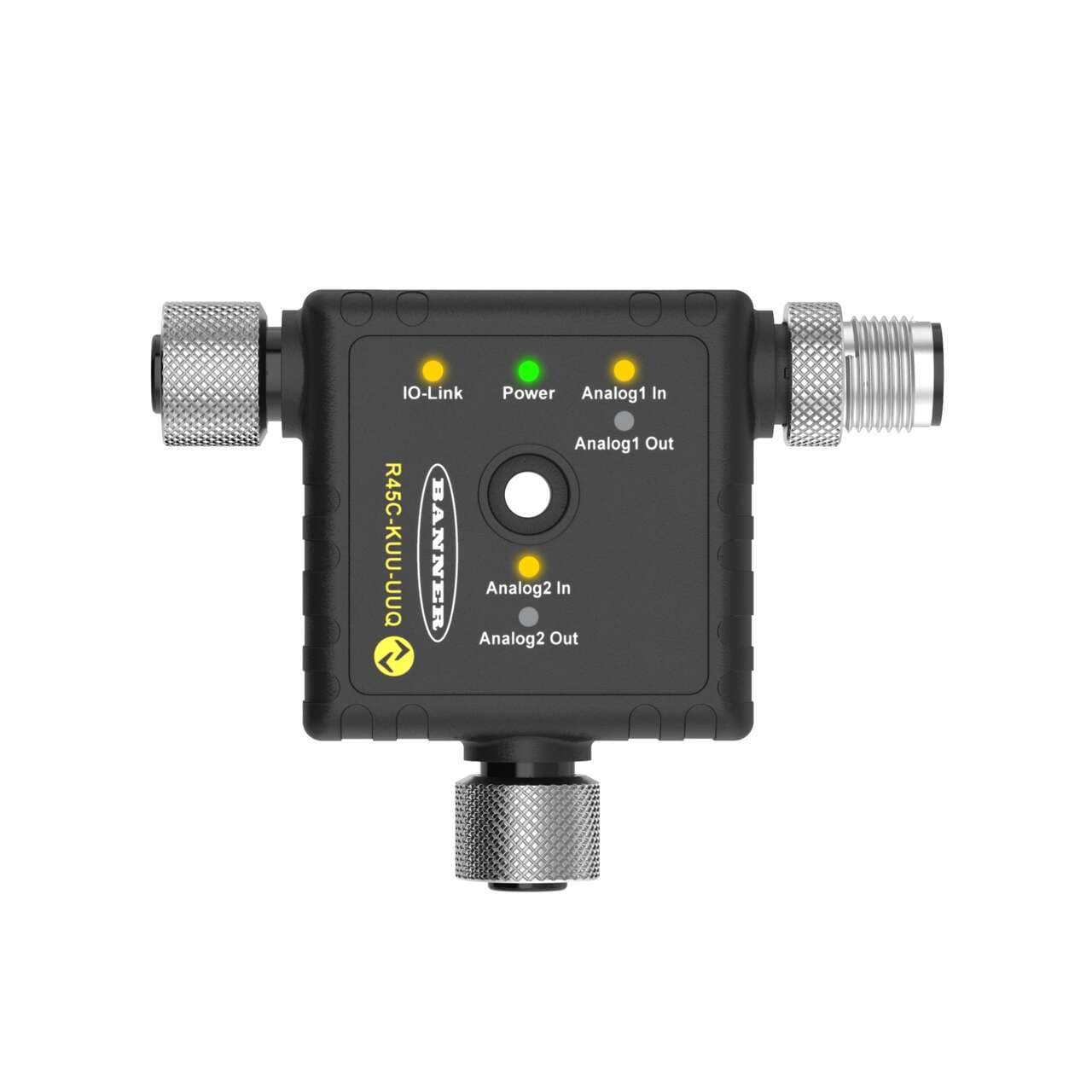 Banner R45C-KUU-UUQ Banner R45C-KUU-UUQ - R45C Series Converter; Dual Analog Voltage In and Out; IO-Link Communications; 4-pin M12 Integral QD R45C-KUU-UUQ on Powermatic Associates