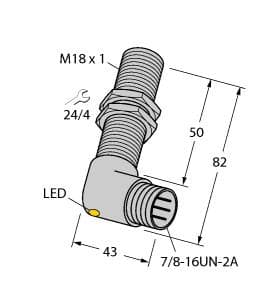 Turck BI5-G18-RZ3X-B1431 BI5-G18-RZ3X-B1431 Turck - BI5-G18-RZ3X-B1431 Inductive Sensor BI5-G18-RZ3X-B1431 on Powermatic Associates