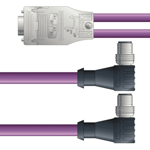 Lapp PB4110160F02 PB4110160F02 - LAPP UNITRONIC® PROFIBUS Cordsets 24 AWG / 1 pair Bus - Violet Polyurethane (PUR) - M12 Male 90 deg (2) / D-sub Straight connectors - 2m PB4110160F02 on Powermatic Associates