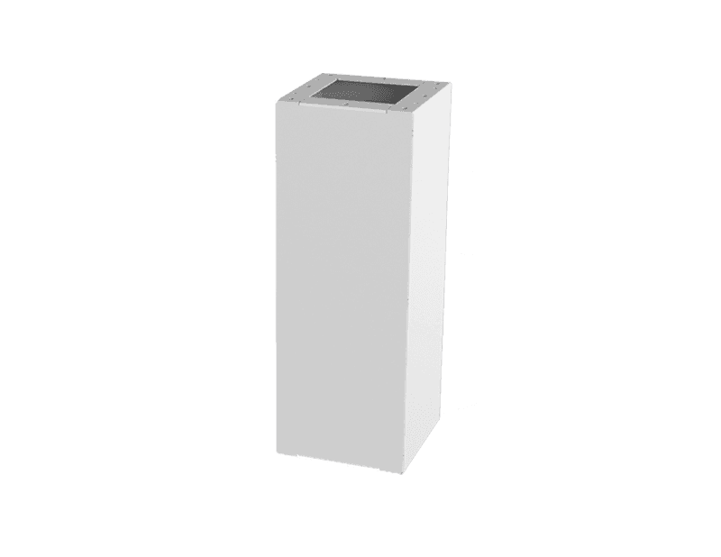 Saginaw Control SCE-PE22 Pedestal, Height:21.38", Width:8.00", Depth:8.00", Powder Coated RAL 7035 gray. SCE-PE22 on Powermatic Associates
