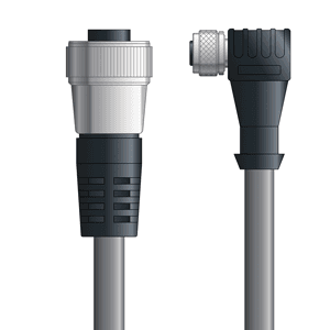 Lapp DN4110068S01 DN4110068S01 - LAPP UNITRONIC® DeviceNet Cordsets 15 & 18 AWG / 1 + 1 pair Bus - Gray PVC -  7/8 in Female  / M12 Female 90 deg  connectors - 1m DN4110068S01 on Powermatic Associates