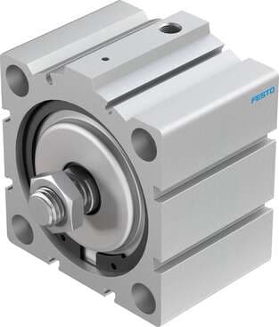 Festo 188307 short-stroke cylinder AEVC-80-25-A-P No facility for sensing, piston-rod end with male thread. Stroke: 25 mm, Piston diameter: 80 mm, Spring return force, retracted: 85 N, Based on the standard: (* ISO 6431, * Hole pattern, * VDMA 24562), Cushioning: P: F 188307 on Powermatic Associates