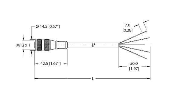 Turck RK 4.5T-1 RK 4.5T-1 Turck - RK 4.5T-1 Actuator and Sensor Cordset, Connection Cable RK 4.5T-1 on Powermatic Associates