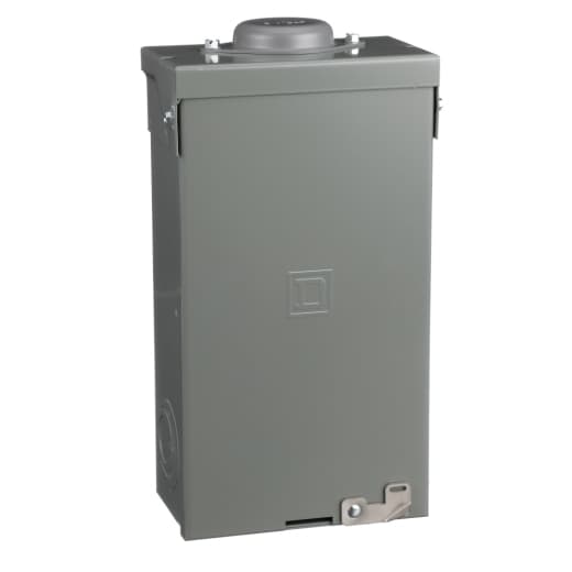 Schneider Electric QO2100NRBCP Square D by Schneider Electric QO2100NRBCP is a load center designed for surface mounting with a rated current of 100A. It features a connection type of lugs and dimensions of H335mm x W176mm (H13.19" x W6.93"), accommodating 2-spaces. This load center is built with a welded galvannealed steel enclosure and a tin-plated copper busbar, ensuring durability and conductivity. It is designed to support 2 single pole circuits and offers a short circuit breaking rating of 22kA. The degree of protection provided by its enclosure is NEMA 3R, suitable for certain outdoor applications. QO2100NRBCP on Powermatic Associates