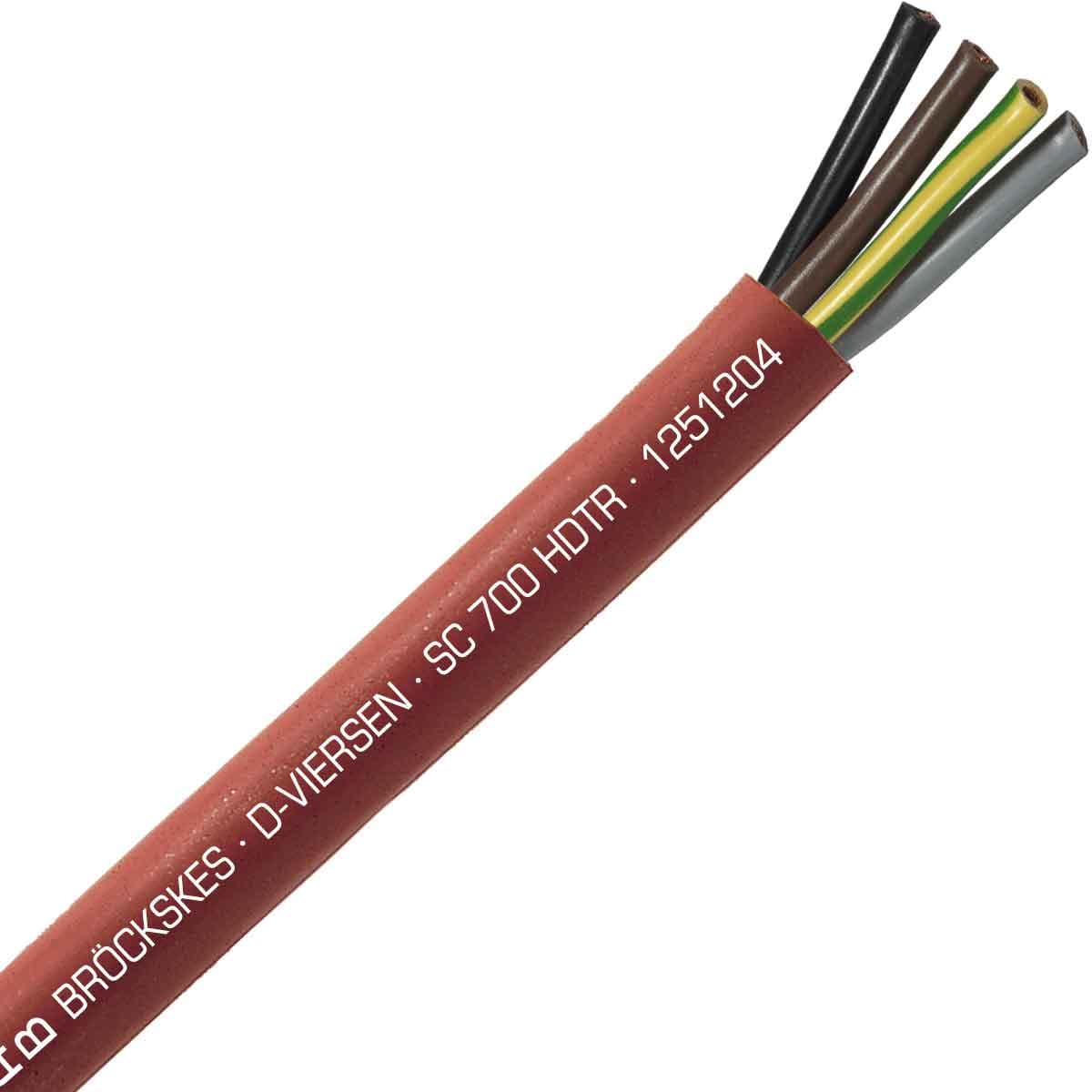SAB 1251204 SC 700 HDTR - 12 AWG/4c, halogen-free high temperature silicone cable, UL, CSA, CE, RoHS 1251204 on Powermatic Associates