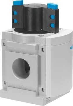 Festo 541495 on-off valve MS12-EM-G Manual for pressurising and exhausting pneumatic equipment Design structure: Piston slide, Type of actuation: manual, Exhaust-air function: not throttleable, Type of piloting: direct, Valve function: 3/2 bistable 541495 on Powermatic Associates