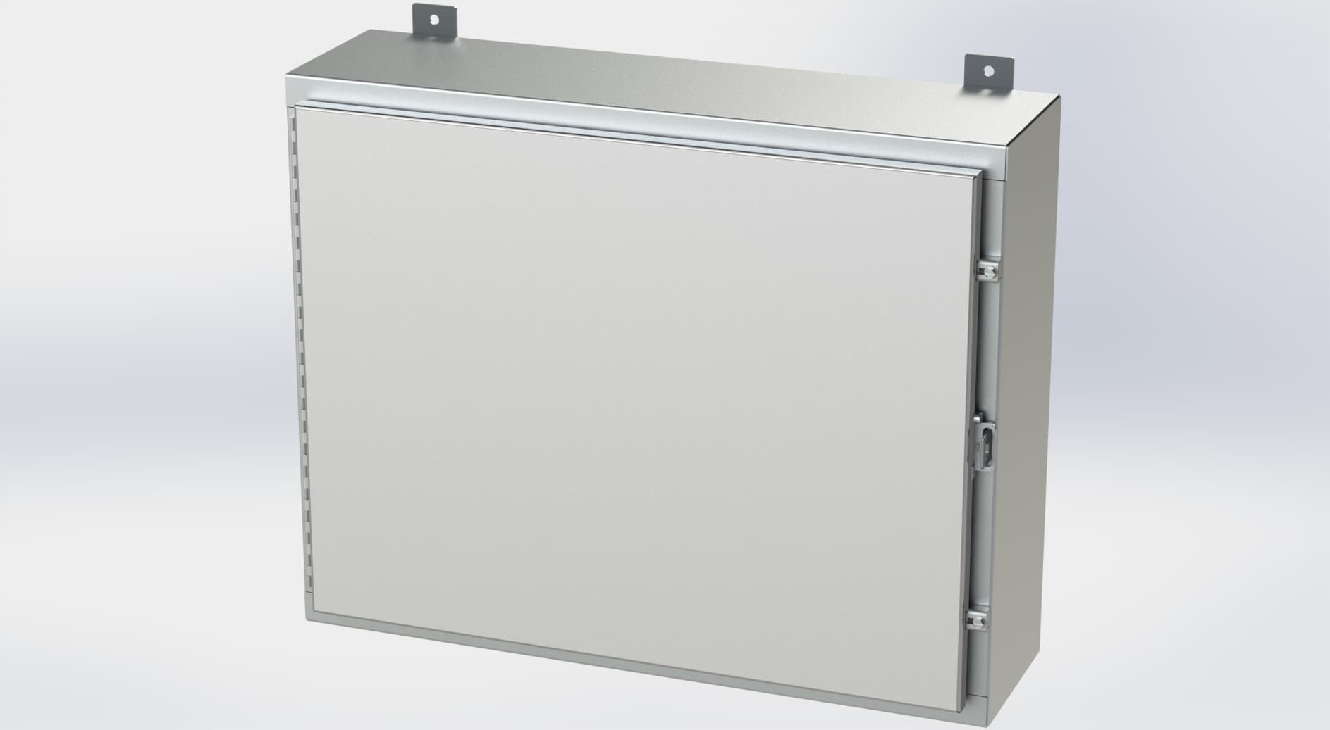 Saginaw Control SCE-24H3008SS6LP Nema 4X LP Enclosure, Height:24.00", Width:30.00", Depth:8.00", #4 brushed finish on all exterior surfaces. Optional sub-panels are powder coated white. SCE-24H3008SS6LP on Powermatic Associates
