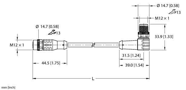 Turck EKRB-ESWB-A4.300-GC2K-3 EKRB-ESWB-A4.300-GC2K-3 Turck - EKRB-ESWB-A4.300-GC2K-3 Actuator and Sensor Cordset, Extension Cable EKRB-ESWB-A4.300-GC2K-3 on Powermatic Associates