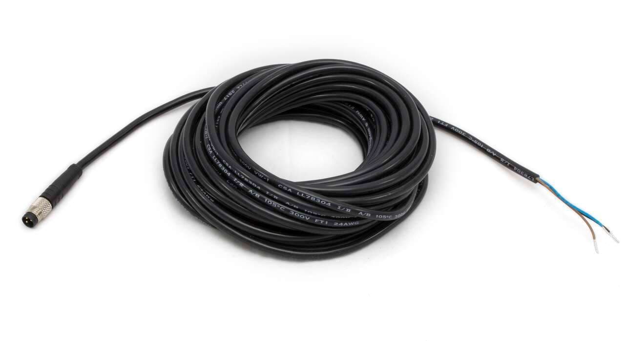 Banner BC-M8M4-24-20 Banner BC-M8M4-24-20 - Cordset: Single Ended M8 Threaded; 4-pin Straight Male Connector; 20 m (65.6 ft) Black PVC Jacket; Nickel-Plated Brass Coupling Nut BC-M8M4-24-20 on Powermatic Associates