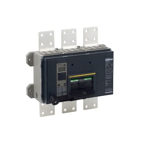 Schneider Electric RJF36160U41A POWERPACT R-FRAME, MOLDED CASE CIRCUIT BREAKER, 600V, 1600A, 3P, 25kA RJF36160U41A on Powermatic Associates