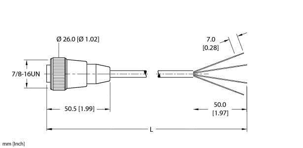Turck RKM 40-16M RKM 40-16M Turck - RKM 40-16M Actuator and Sensor Cordset, Connection Cable RKM 40-16M on Powermatic Associates