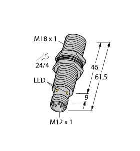 Turck BI8U-M18M-VP6X-H1141 BI8U-M18M-VP6X-H1141 Turck - BI8U-M18M-VP6X-H1141 Inductive Sensor, With Extended Switching Distance BI8U-M18M-VP6X-H1141 on Powermatic Associates