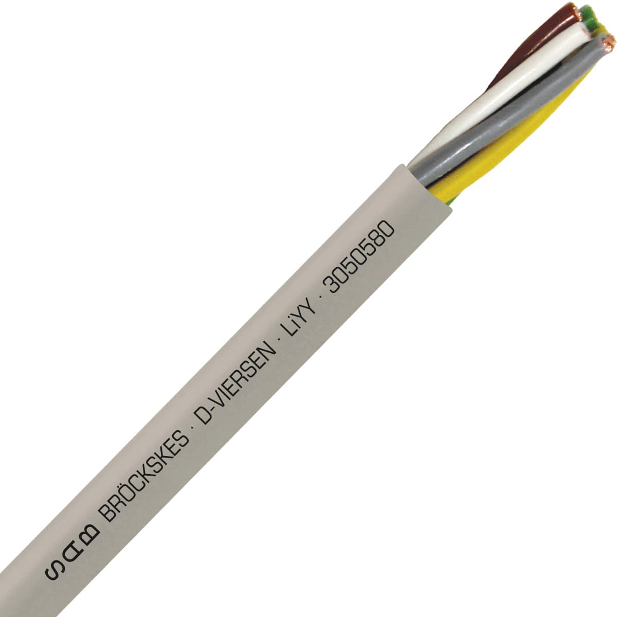SAB 3050580 LiYY - 18 AWG/5c, multi-conductor signal and control PVC cable with DIN color code 3050580 on Powermatic Associates
