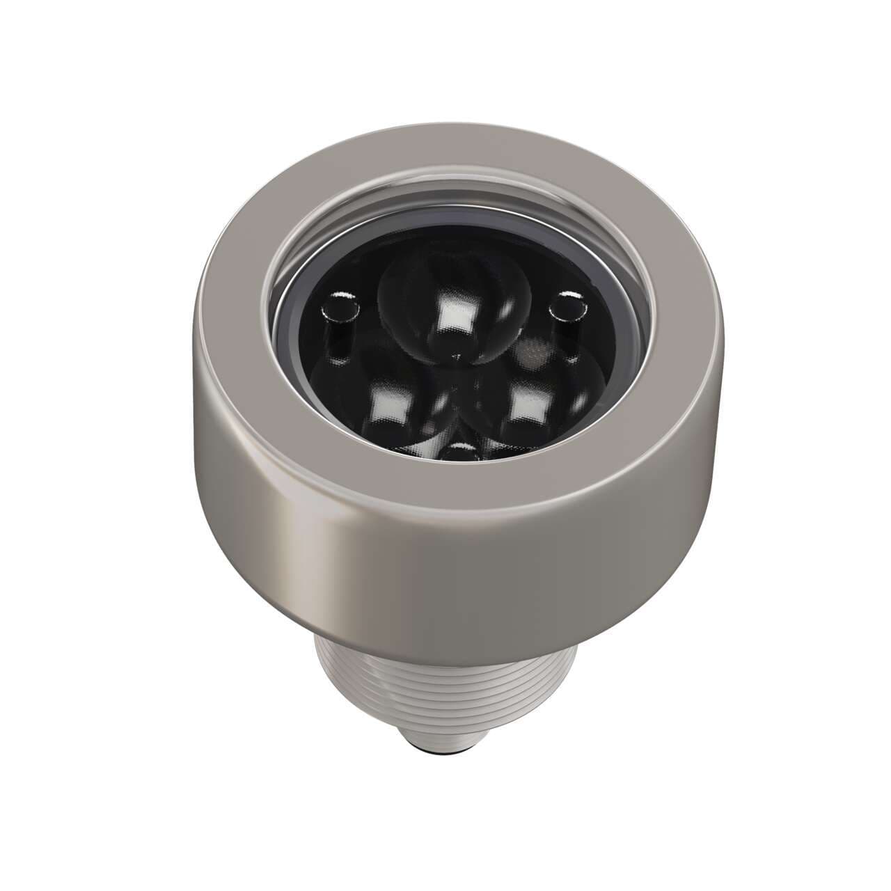 Banner WL50SWSSGL5PWMQ Work Light 50 mm 316SS Spot Light; PWM Dimming; Voltage: 12-30 V dc; Environmental Rating: IP69K; Color: White; 5 Deg Lens; Glass Window; 5-pin M12 Integral QD WL50SWSSGL5PWMQ on Powermatic Associates