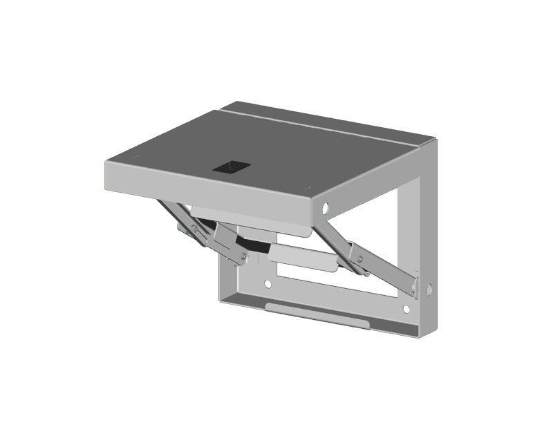 Saginaw Control SCE-FS1218 Shelf, Folding, Height:10.43", Width:18.00", Depth:1.92", Part number suffix indicates finish SCE-FS1218 on Powermatic Associates