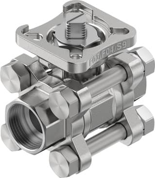 Festo 8089040 ball valve VZBE-1/2-WA-63-T-2-F0304-V15V15 Design structure: 2-way ball valve, Type of actuation: mechanical, Sealing principle: soft, Assembly position: Any, Mounting type: Line installation 8089040 on Powermatic Associates