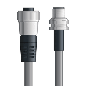 Lapp DN4110087F10 DN4110087F10 - LAPP UNITRONIC® DeviceNet Cordsets 14 & 18 AWG / 1 + 1 pair Bus - Gray PVC - 7/8 in Female / M12 Male Bulkhead connectors - 10m DN4110087F10 on Powermatic Associates