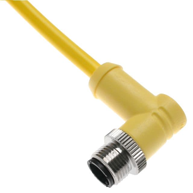 Mencom MDCP-8MP-10M-R MDC, Cordset, Shielded Cable, Not shielded to coupling nut,8 Pole, Male Right Angle, 10M, 2A, Yellow, PUR, Nickel Plated Brass MDCP-8MP-10M-R on Powermatic Associates
