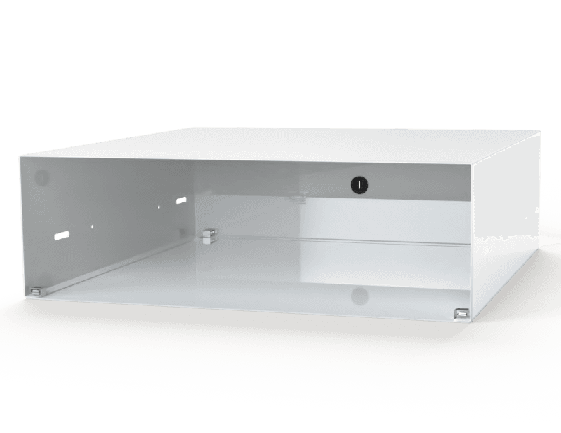 Saginaw Control SCE-KBH Housing, Keyboard, Height:7.00", Width:21.91", Depth:22.38", Powder coated white SCE-KBH on Powermatic Associates