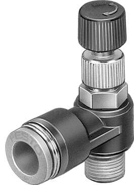 Festo 190912 differential pressure regulator LRLL-3/8-NPT-QS-5/16-U Without manometer, with male thread and QS plug connector. Controller function: Differential pressure, constant, Pneumatic connection, port 1: 3/8 NPT, Pneumatic connection, port 2: QS-5/16, Mountin 190912 on Powermatic Associates