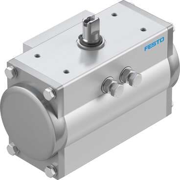 Festo 8066409 semi-rotary drive DFPD-N-20-RP-90-RD-F05-R3-EP double-acting, rack and pinion design, connection pattern to NAMUR VDI/VDE 3845 for mounting solenoid valves, position sensors and positioners, standard connection to process valve fitting ISO 5211, NPT contr 8066409 on Powermatic Associates
