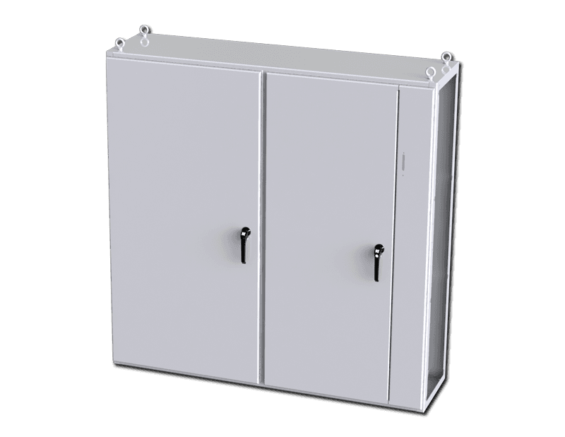 Saginaw Control SCE-TD181805LG 2DR IMS Disc. Enclosure, Height:70.87", Width:70.87", Depth:18.00", Powder coated RAL 7035 gray inside and out. SCE-TD181805LG on Powermatic Associates