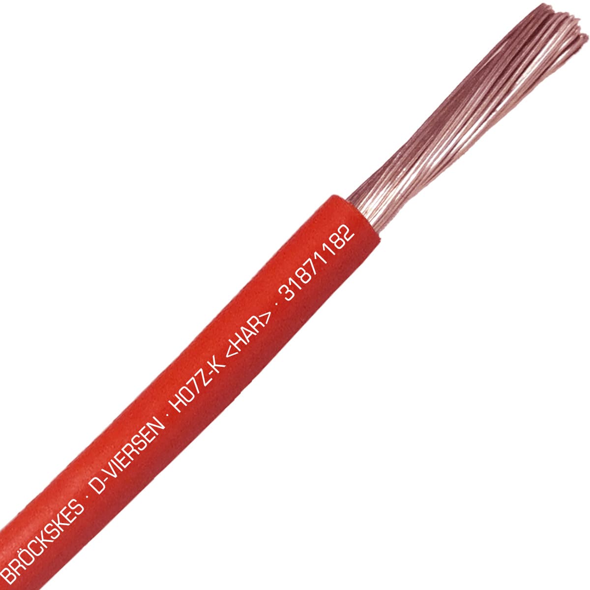 SAB 31871182 H07Z-K (HAR/CE) - 16 AWG halogen-free hook-up wire, Red 31871182 on Powermatic Associates