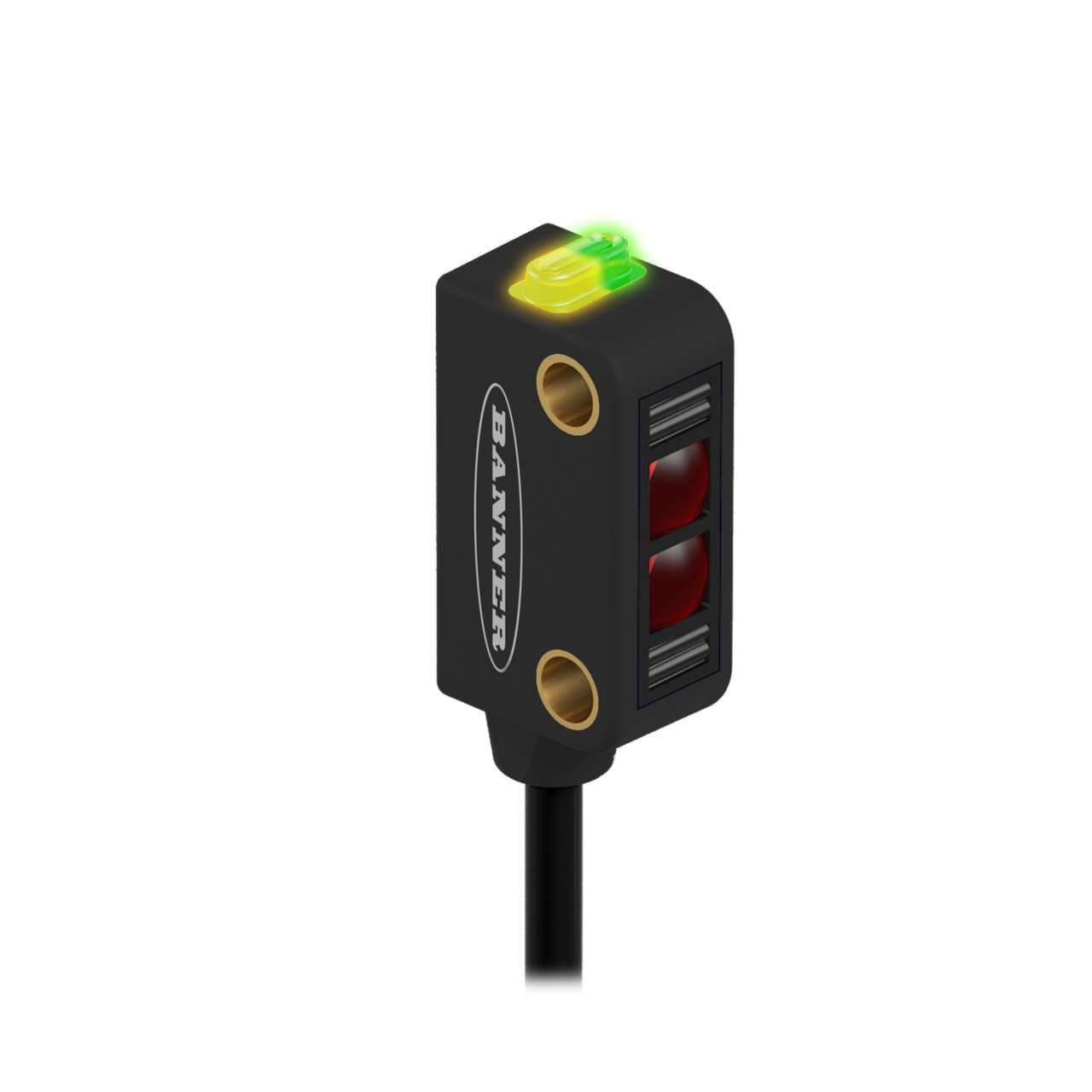Banner Q12AP6FF50Q3 WORLD-BEAM Q12 Series: Fixed-Field; Range: 50 mm; Input: 10-30 V dc; Output: LO; 1 PNP; 150 mm (6 in) 3-pin M8 Pigtail QD Q12AP6FF50Q3 on Powermatic Associates