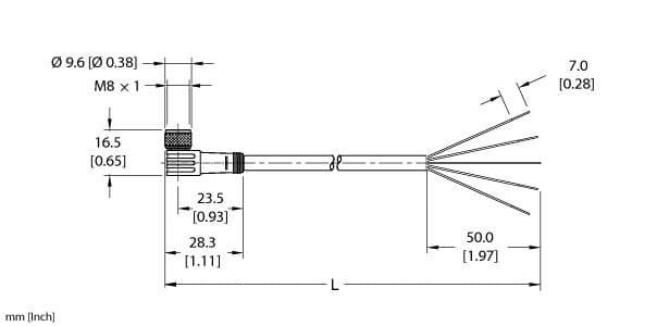 Turck PKW 4M-6/S90/S618 PKW 4M-6/S90/S618 Turck - PKW 4M-6/S90/S618 Actuator and Sensor Cordset, Connection Cable PKW 4M-6/S90/S618 on Powermatic Associates