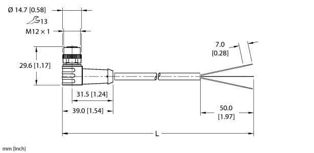 Turck EKWP-A4.300-GC2K-10 EKWP-A4.300-GC2K-10 Turck - EKWP-A4.300-GC2K-10 Actuator and Sensor Cordset, Connection Cable EKWP-A4.300-GC2K-10 on Powermatic Associates