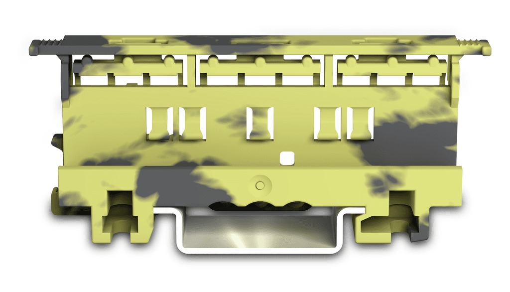 WAGO 221-500/000-053 221-500/000-053 WAGO - Mounting carrier; 221 series (24 - 12 AWG); for DIN-35 rail/panel mount; dark gray/yellow 221-500/000-053 on Powermatic Associates