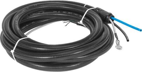 Festo 1686610 connecting cable NHSB-A1-15-BLG3-LE3-PU8-2XBB pneumatically/electrically suitable for linear actuator DFPI-…-E-…P, length 15 m. Protective tube length: 15 m, Assembly position: Any, Outdoor use: C1 - weather protected locations of use, Operating voltage r 1686610 on Powermatic Associates