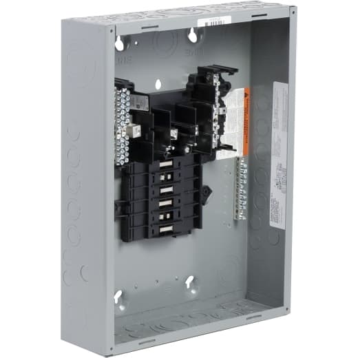 Schneider Electric QO312ML1 Square D by Schneider Electric QO312ML1 is a load center designed for a rated current of 125A with a connection type of lugs. It features dimensions of H455mm x W362mm (H17.91" x W14.25") and offers 12 spaces for single pole circuits. This load center is built with a welded sheet steel enclosure, ensuring compatibility with NEMA 1 degree of protection standards. It operates at a rated voltage of 120Vac/240Vac, accommodating up to 12 single pole circuits within its structure. QO312ML1 on Powermatic Associates