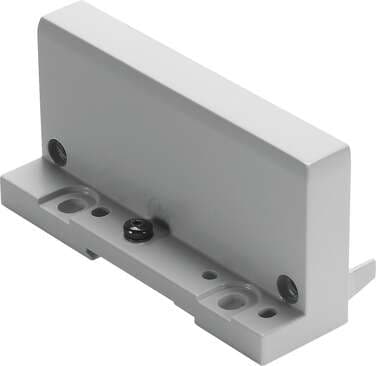Festo 195716 end plate CPX-EPL-EV left, for modular electrical terminal CPX. Corrosion resistance classification CRC: 1 - Low corrosion stress, Product weight: 110 g, Mounting type: Tie rod, Materials note: Conforms to RoHS, Material housing: (* Aluminium die cast, *  195716 on Powermatic Associates