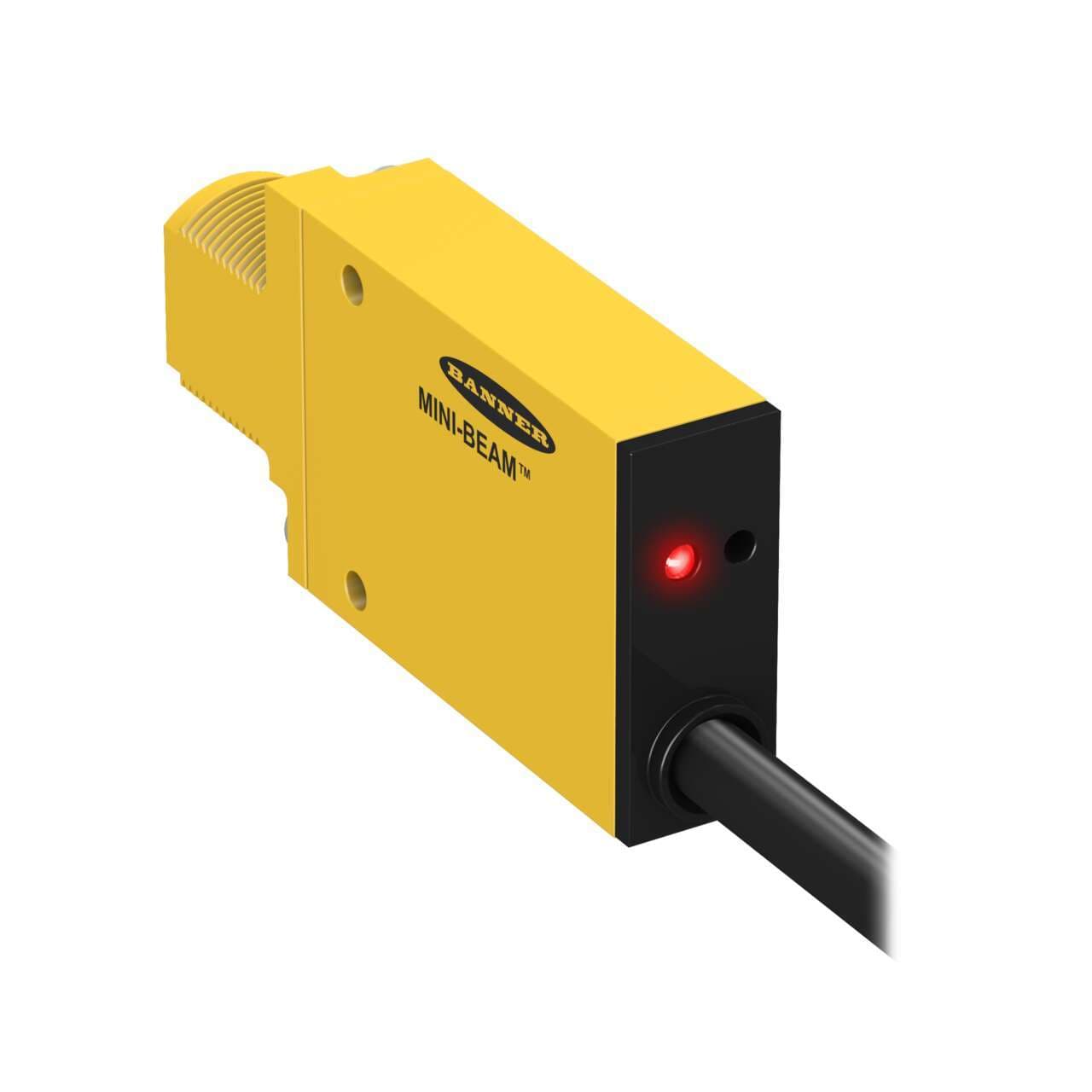 Banner SMA31ELQDP MINI-BEAM: Emitter; Range: 30 m; Input: 24-240 V ac; Output: Not Applicable; 150 mm (6 in) M12 Pigtail QD SMA31ELQDP on Powermatic Associates