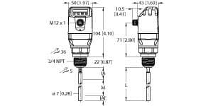 Turck LS-534-0600-LIU24PN8X-H1181 LS-534-0600-LIU24PN8X-H1181 Turck - LS-534-0600-LIU24PN8X-H1181 Level Sensor, With Analog Output and 4 × Switching Outputs LS-534-0600-LIU24PN8X-H1181 on Powermatic Associates