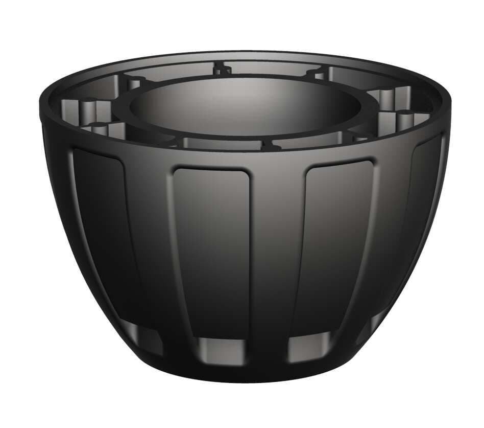 Banner SA-M30 SA-M30 Steamlined Black Acetal Stand-Off Pipe Adapter/Cover with M30 x 1.5 Threads for use with K70 and K90 EZ-Light SA-M30 on Powermatic Associates