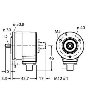 Turck RI-10SA1Z2-2K2500-H1181 RI-10SA1Z2-2K2500-H1181 Turck - RI-10SA1Z2-2K2500-H1181 Incremental Encoder, Industrial Line RI-10SA1Z2-2K2500-H1181 on Powermatic Associates