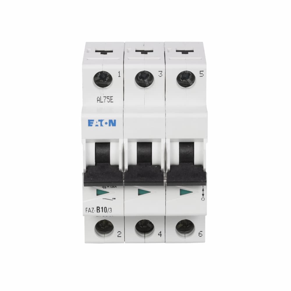 Eaton FAZ-K1/3 Eaton FAZ supplementary protector,UL 1077 Industrial miniature circuit breaker - supplementary protector,1 A,15 kAIC,Three-pole,8-12X /n,Standard terminals,K curve FAZ-K1/3 on Powermatic Associates