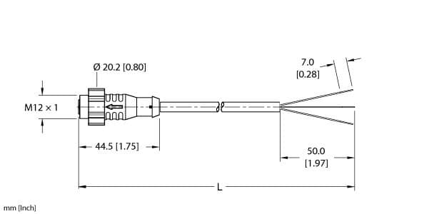 Turck EKRT-A4.300-GC8K-25 EKRT-A4.300-GC8K-25 Turck - EKRT-A4.300-GC8K-25 Actuator and Sensor Cordset, Connection Cable EKRT-A4.300-GC8K-25 on Powermatic Associates