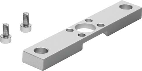 Festo 161811 flange mounting FZF-12 For cylinder DZF. Size: 12, Assembly position: Any, Corrosion resistance classification CRC: 2 - Moderate corrosion stress, Ambient temperature: -40 - 150 °C, Product weight: 23 g 161811 on Powermatic Associates