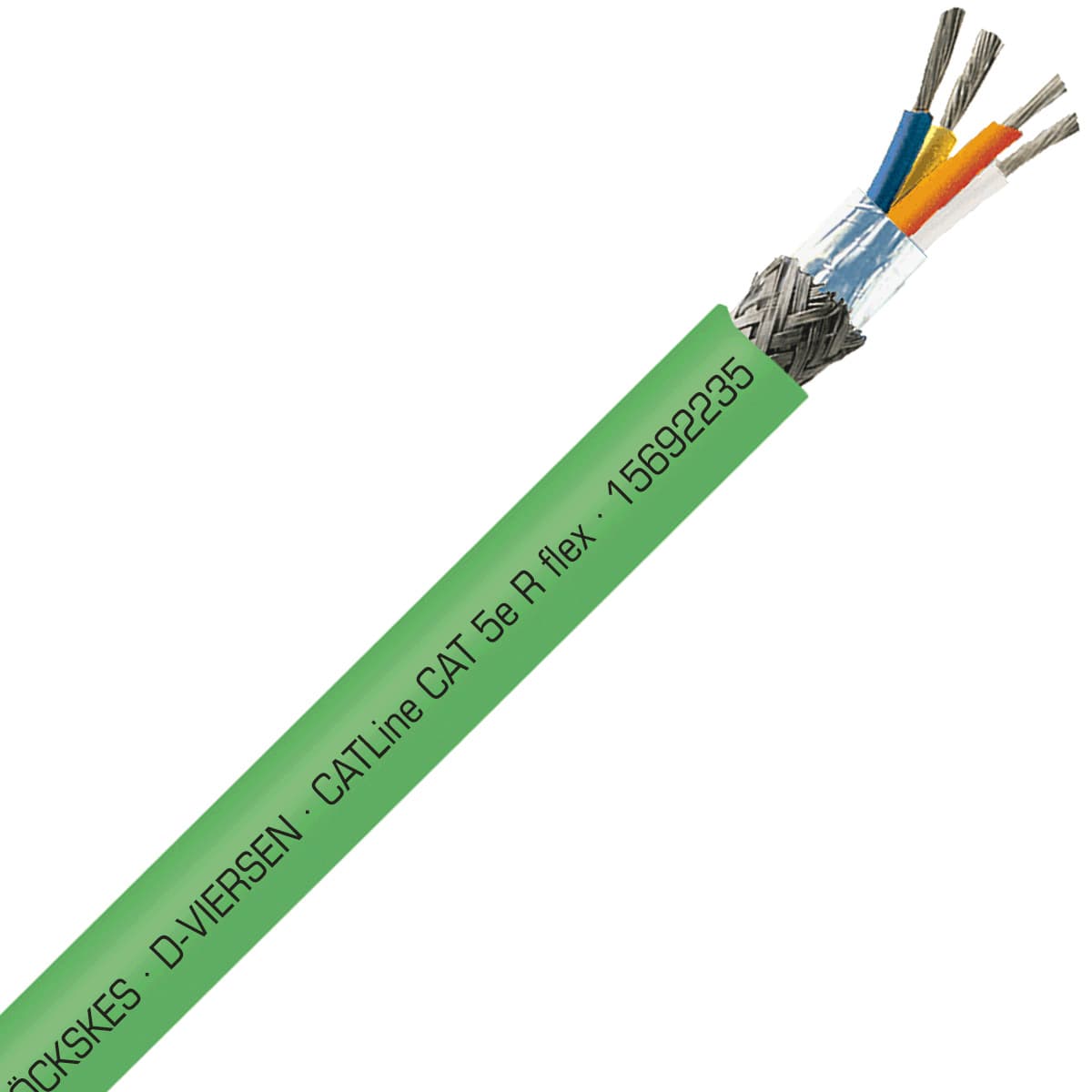 SAB 15692235 CATLine CAT 5e R flex - 22 AWG/2pr, shielded continuous flex halogen-free CAT 5e ethernet cable for Rail applications, CE, RoHS 15692235 on Powermatic Associates