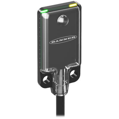 Banner VS2AN5R-75350 Photo-electric sensor receiver with through-beam system / opposed mode - Banner Engineering (VS2 series) - Part #75350 - Sensing range 3m - Infrared (IR) light (940nm) - 1 x digital output (NPN transistor) (Light-ON operation) (NO (Normally Open) function VS2AN5R-75350 on Powermatic Associates