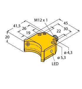 Turck NI4-DS20-2Y1X2-H1140 NI4-DS20-2Y1X2-H1140 Turck - NI4-DS20-2Y1X2-H1140 Inductive Sensor, For Rotary Actuators NI4-DS20-2Y1X2-H1140 on Powermatic Associates