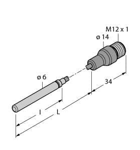 Turck TP-306A-CF-H1141-L1000 TP-306A-CF-H1141-L1000 Turck - TP-306A-CF-H1141-L1000 Temperature Detection, Probe TP-306A-CF-H1141-L1000 on Powermatic Associates