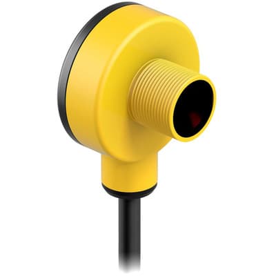 Banner T18AW3R W-30 Photo-electric sensor receiver with through-beam system / opposed mode - Banner Engineering (EZ-BEAM series - T18 series) - Part #33928 - 40mm diameter - Sensing range 20m - Infrared (IR) light (950nm) - 1 x digital output (Solid-state AC output; SPST con T18AW3R W-30 on Powermatic Associates